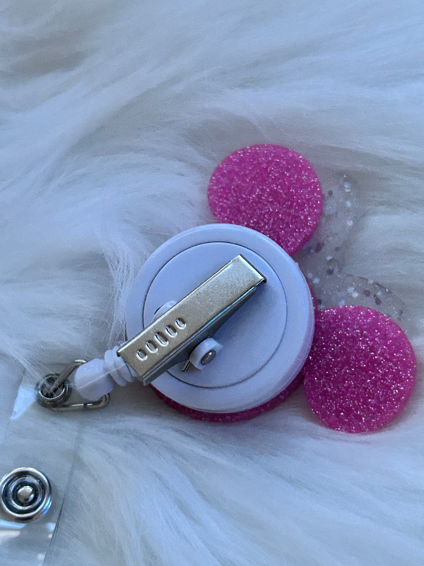 Badge reel, nurses badge reel, Minnie Mouse badge reel, personalised badge reel, glitter badge reel, nurses gifts