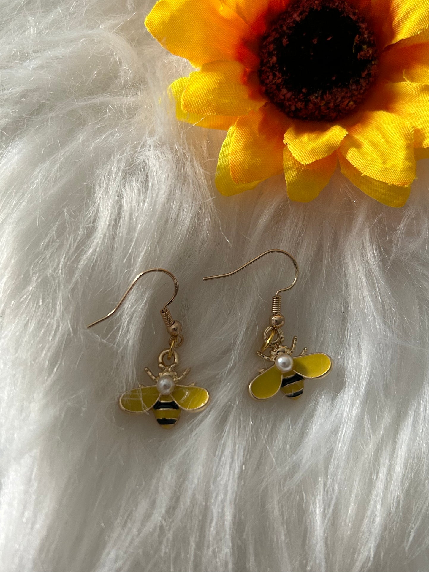 Bumble bee earrings